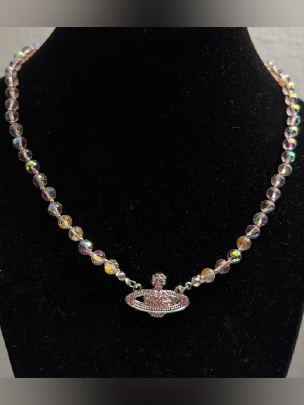 Vivienne Westwood necklace, featuring the brand's iconic Orb motif